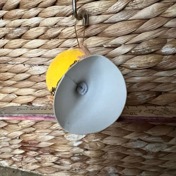 Vtg Flocked & Felt Lion Ornament - Picture 2 of 5